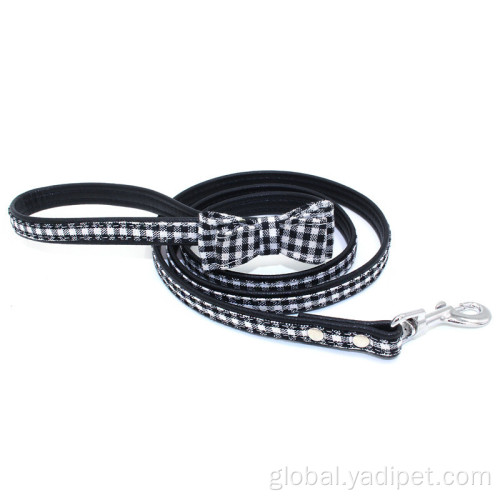 Dog Leash for Pet bow pet traction cord solid microfiber dog leash Manufactory